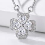The Crimson & Luck Four-Leaf Clover Pendant - Image 2